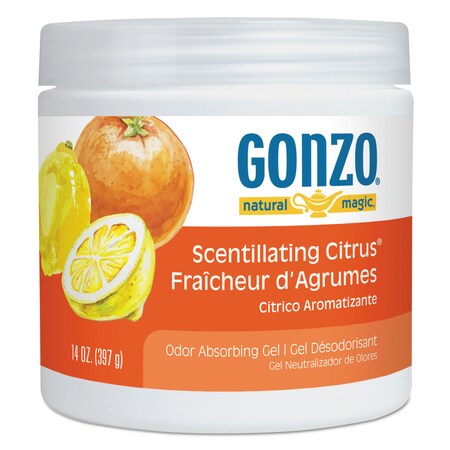 Natural Magic Odor Absorbing Gel, Scentillating Citrus, 14 oz Jar, PK12 4119D